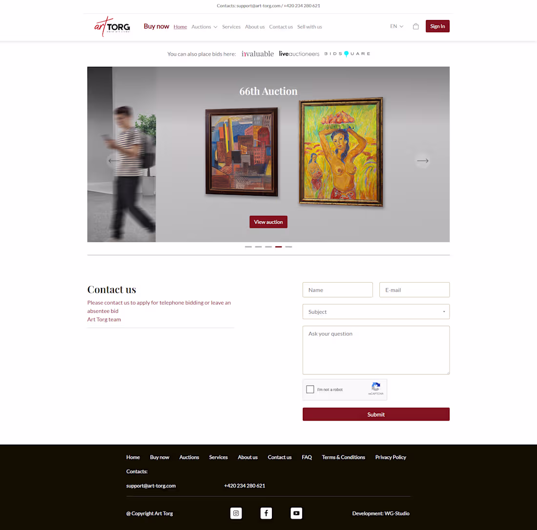 Cover image for Art-Torg: End-to-End Auction Platform Development