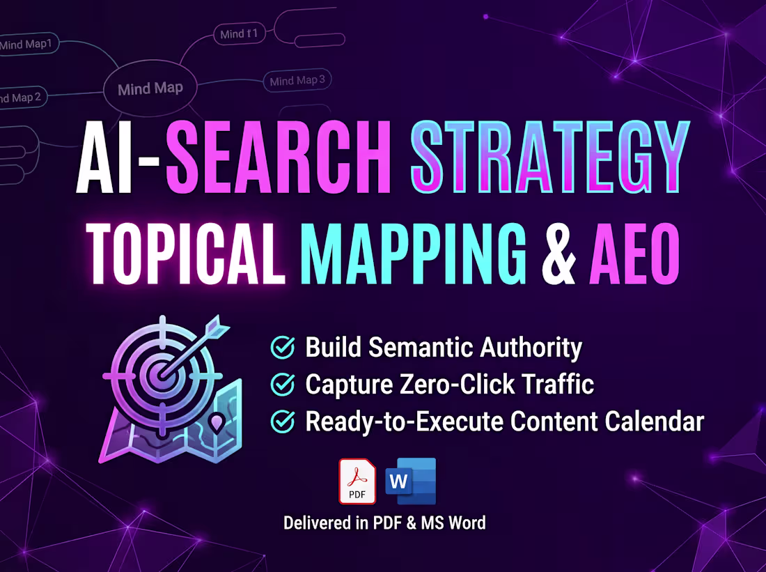 Cover image for Custom AI-SEO Topical Map & Content Strategy (AEO)