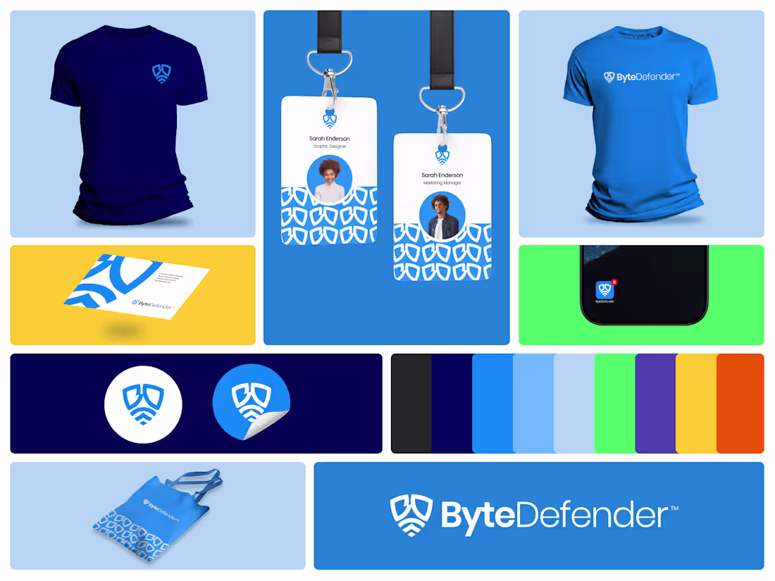 Cover image for Brand Identity Design for Byte Defender, a Cybersecurity Agency