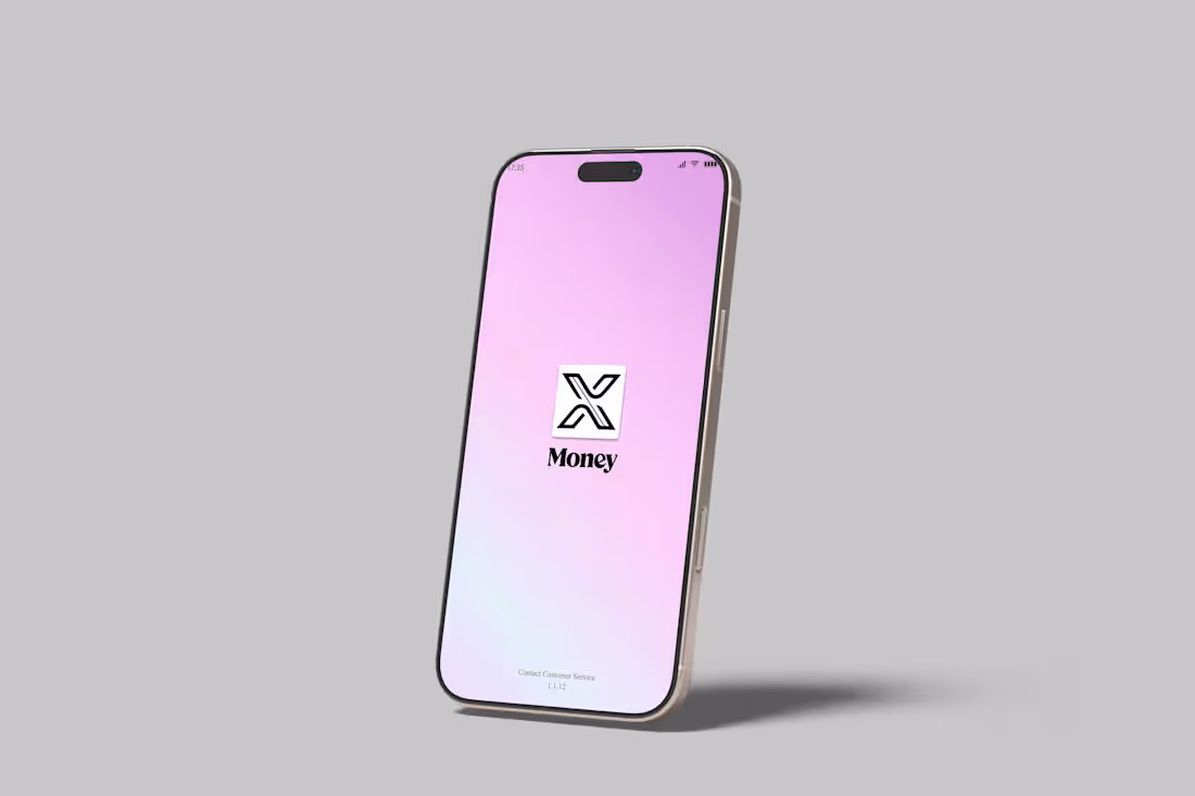 Cover image for X Money, Modern Fintech App UI/UX Design