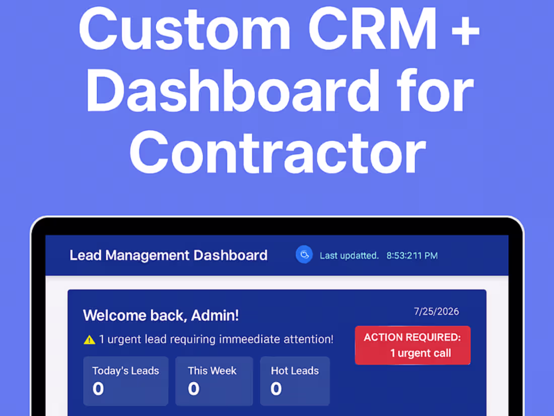 Cover image for BuildSmart Hub: Lead Capture & CRM Automation