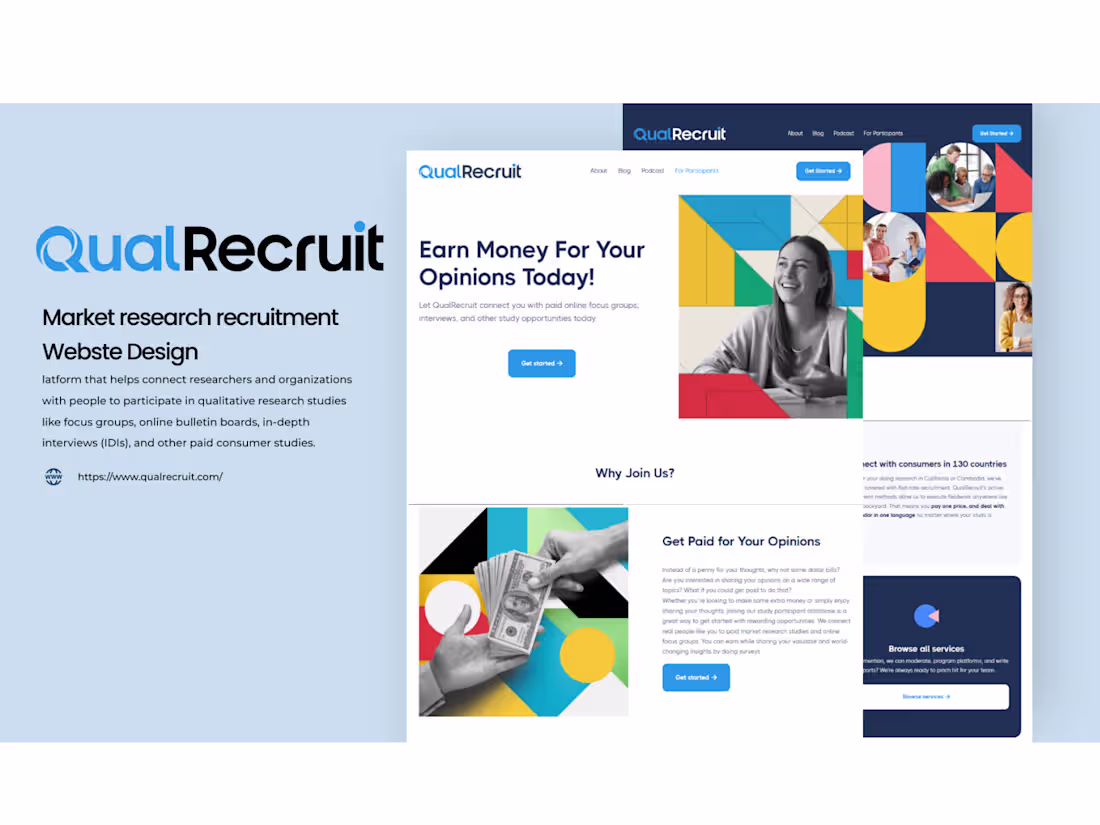Cover image for QualRecruit Website Design and Development