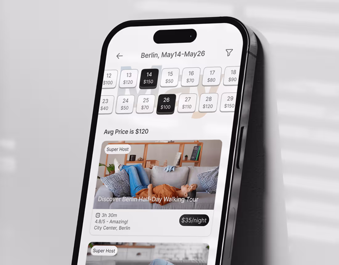 Cover image for Couch Surfing Travel Booking Mobile App UI/UX Design