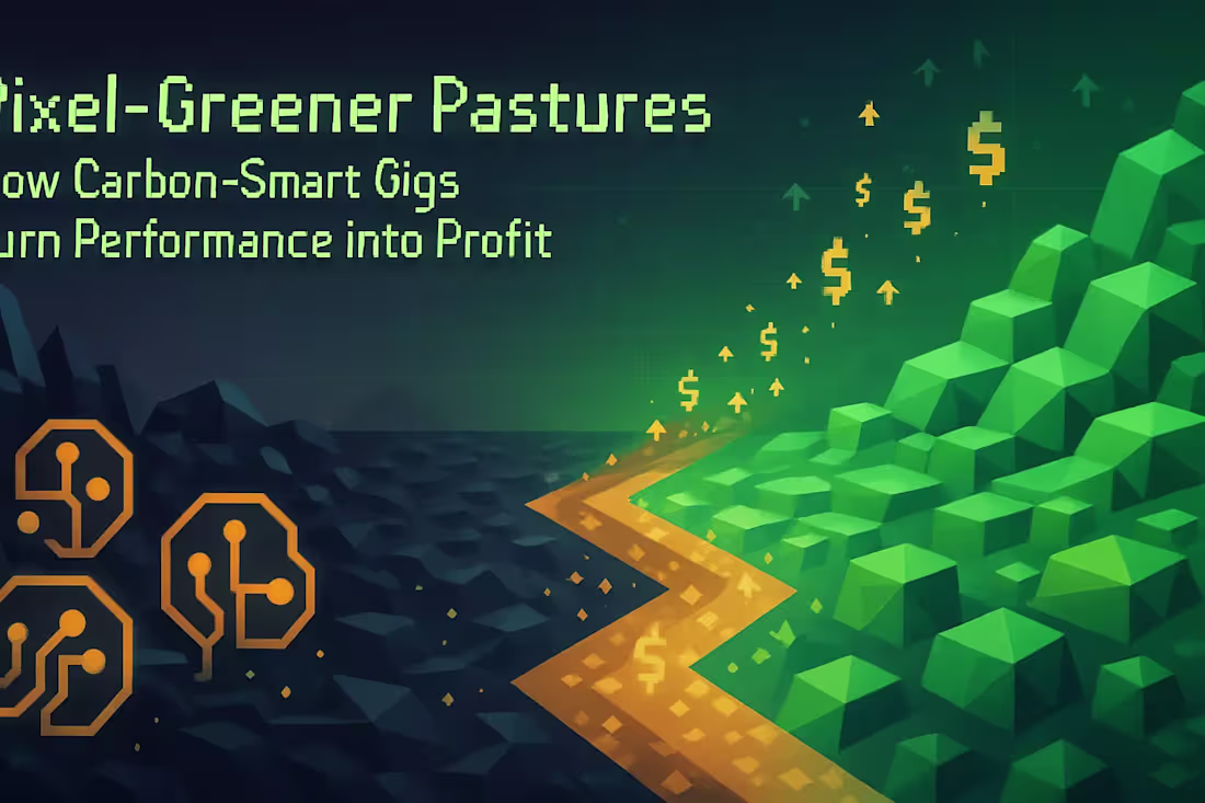 Cover image for Pixel-Greener Pastures: How Carbon-Smart Gigs Turn Performance into Profit