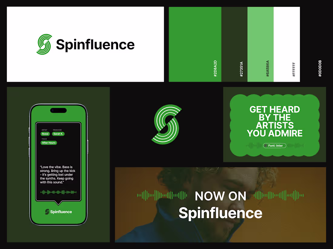 Cover image for Spinfluence: Visual Identity & Social System