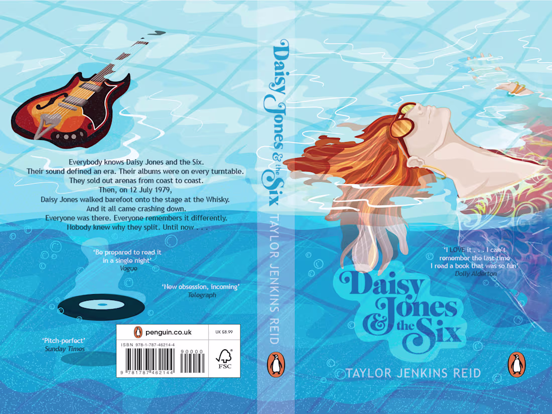 Cover image for Daisy Jones & The Six Cover Illustration