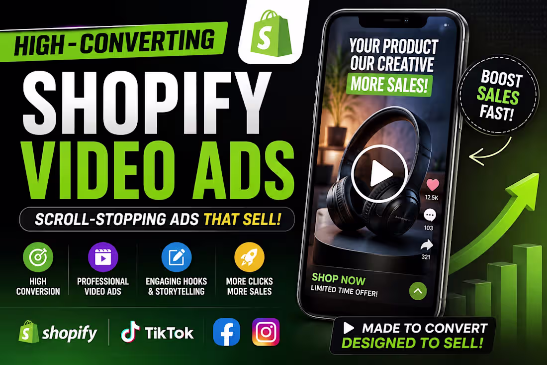 Cover image for high converting shopify video ads