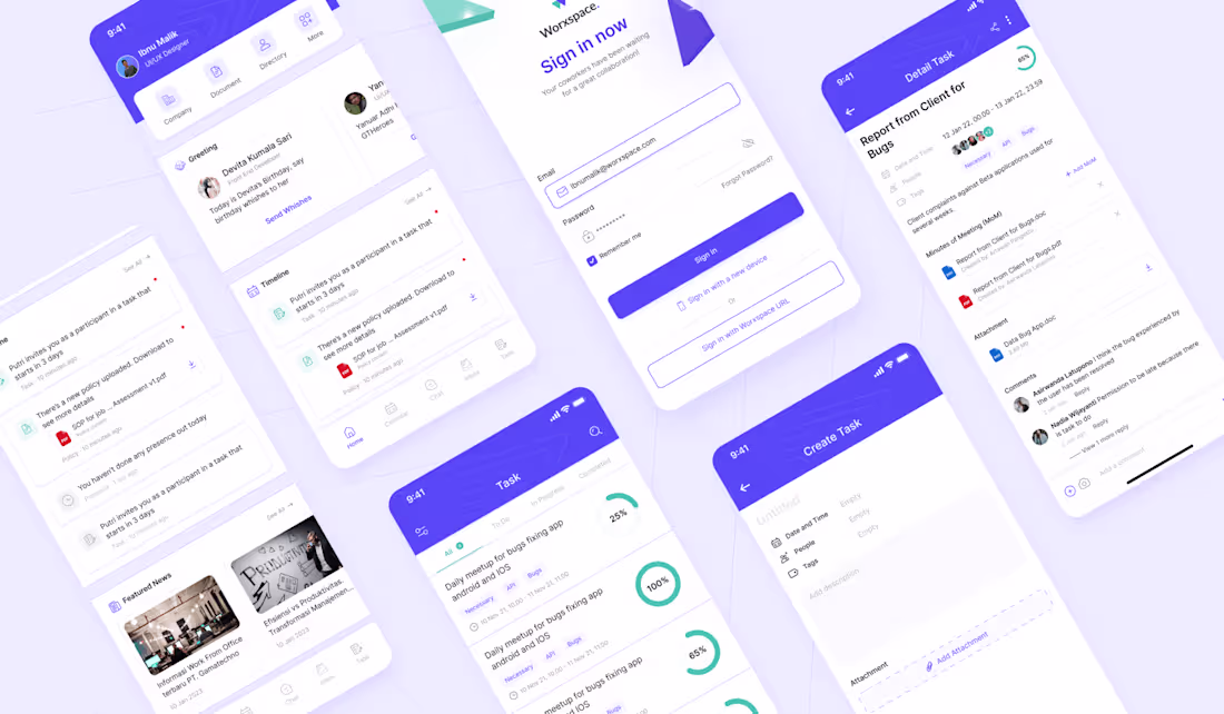 Cover image for Worxspace Redesign - The All-in-one HR tool