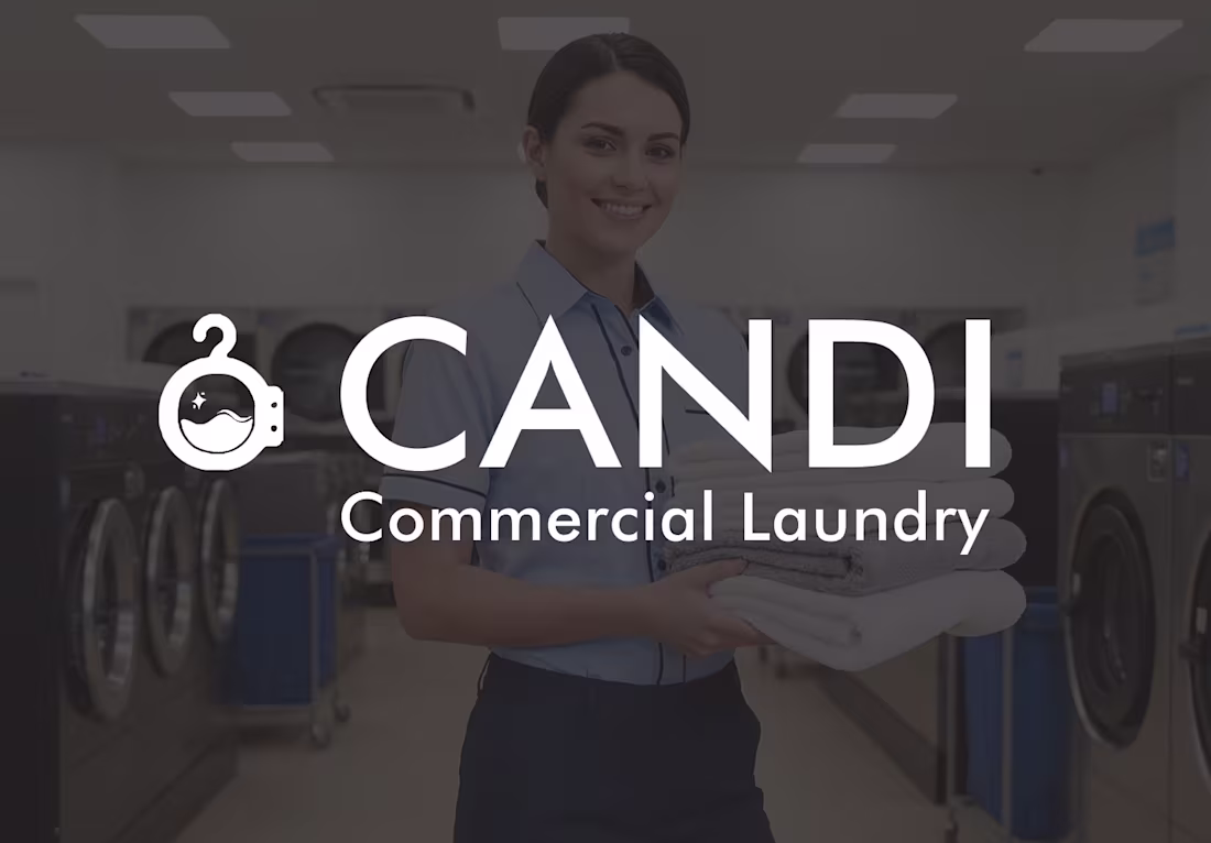 Cover image for CANDI Commercial laundry brand design.