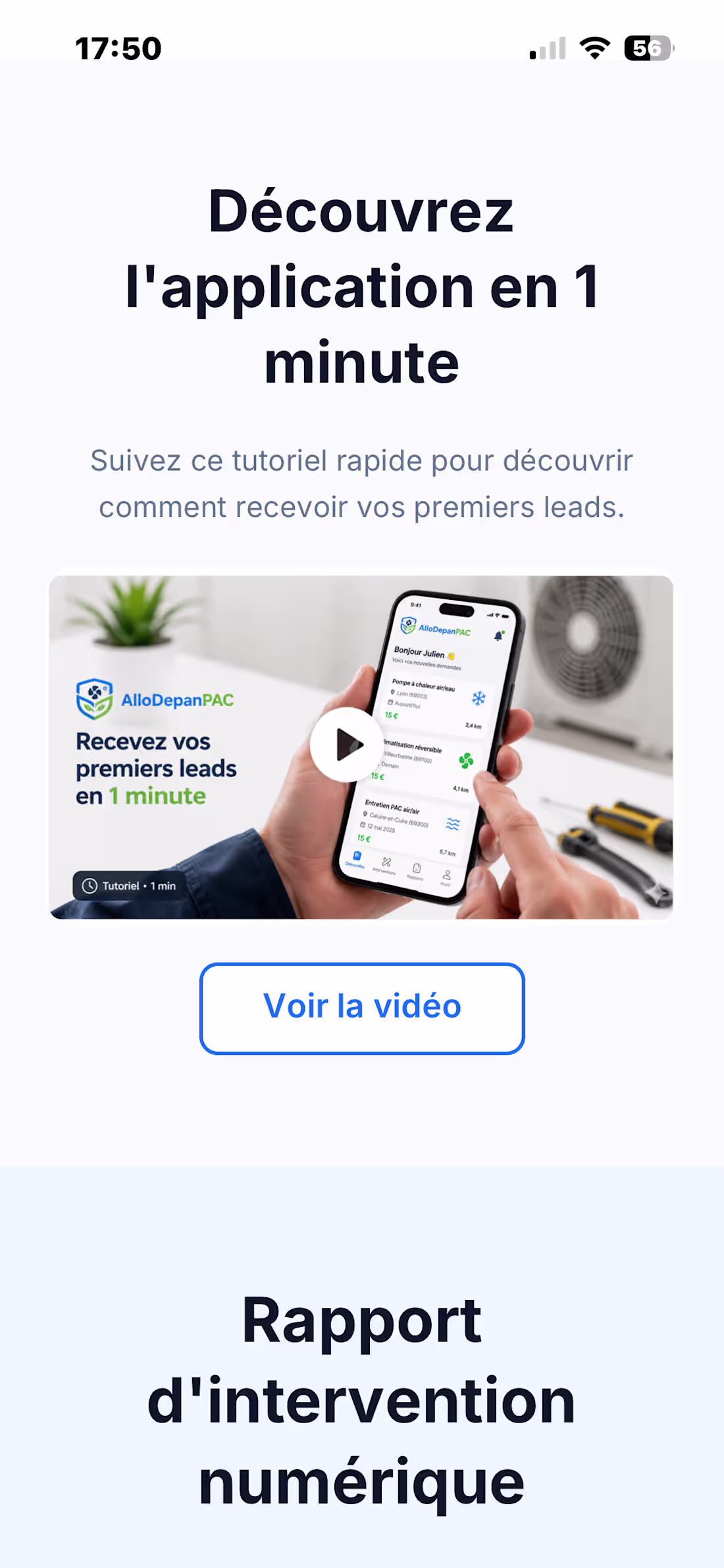 Cover image for Application mobile permettant aux techniciens