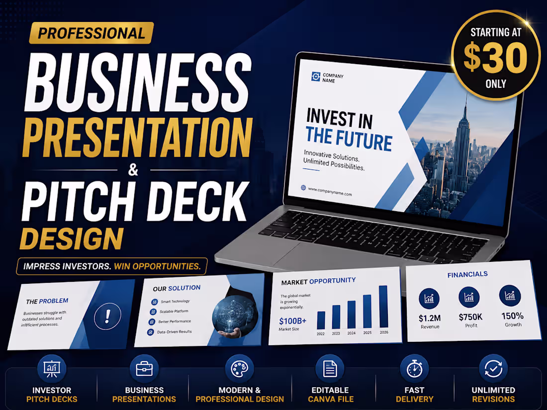 Cover image for Business Presentation & Pitch Deck