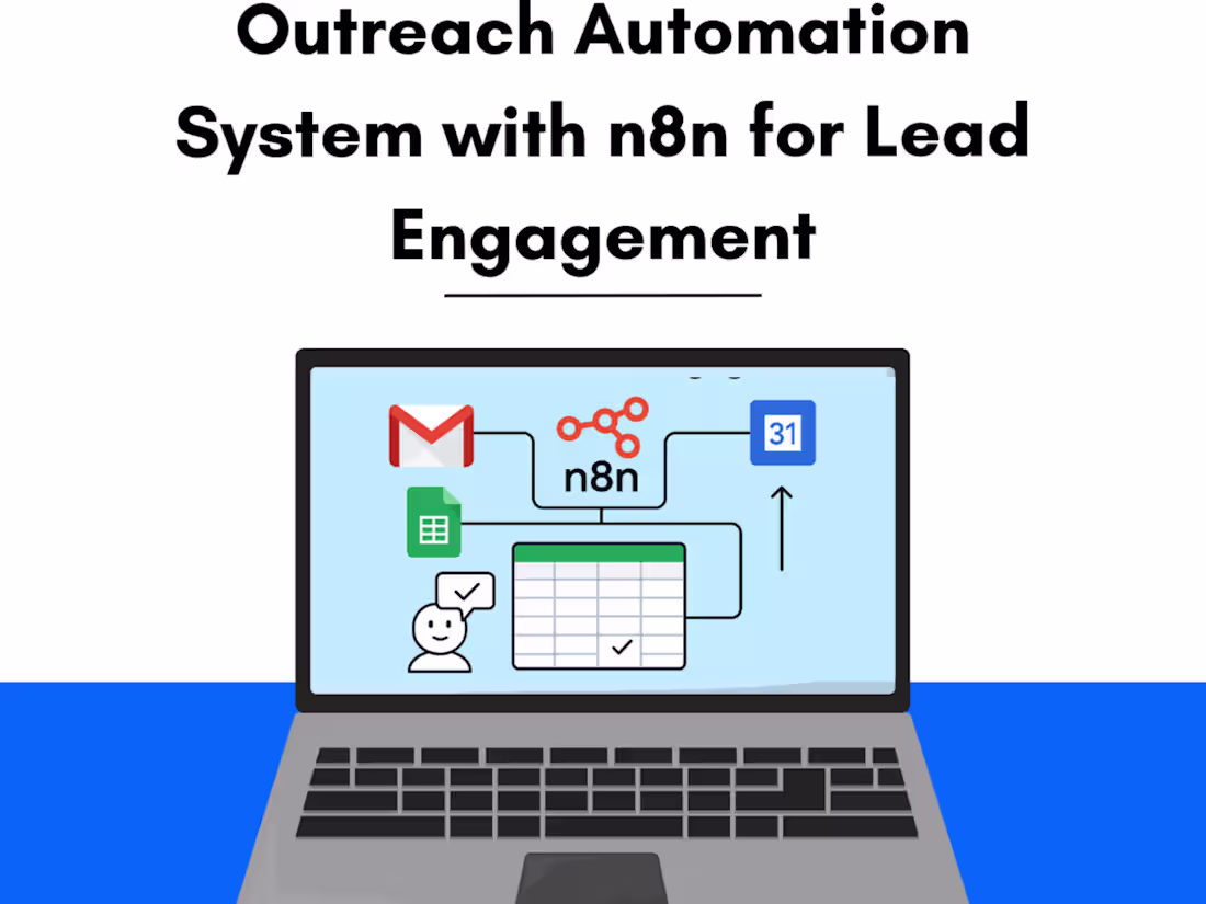 Cover image for Outreach Automation with n8n & AI