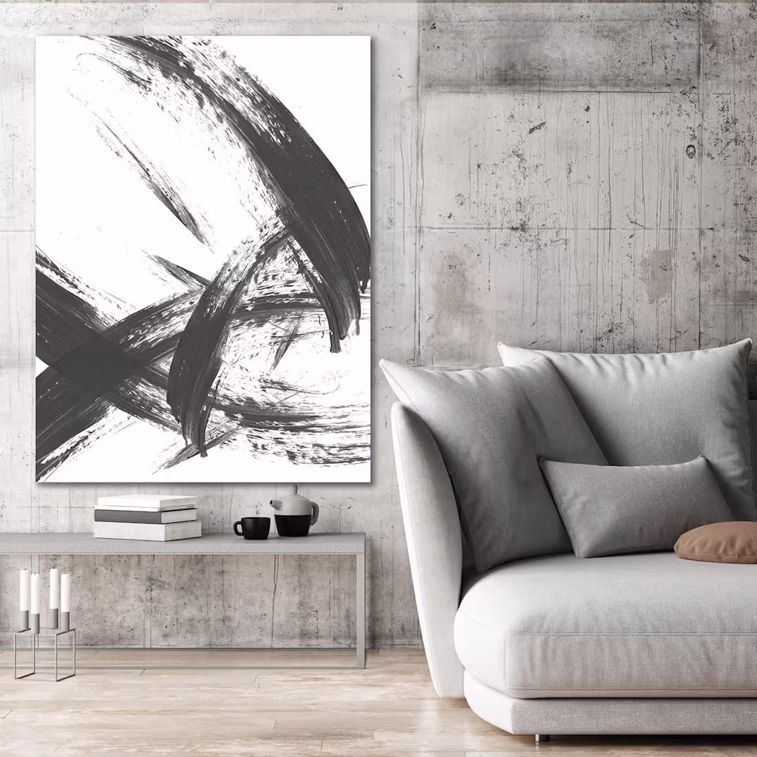 Cover image for Contemporary Loft Art | Monochrome Series Under Acrylic Glass