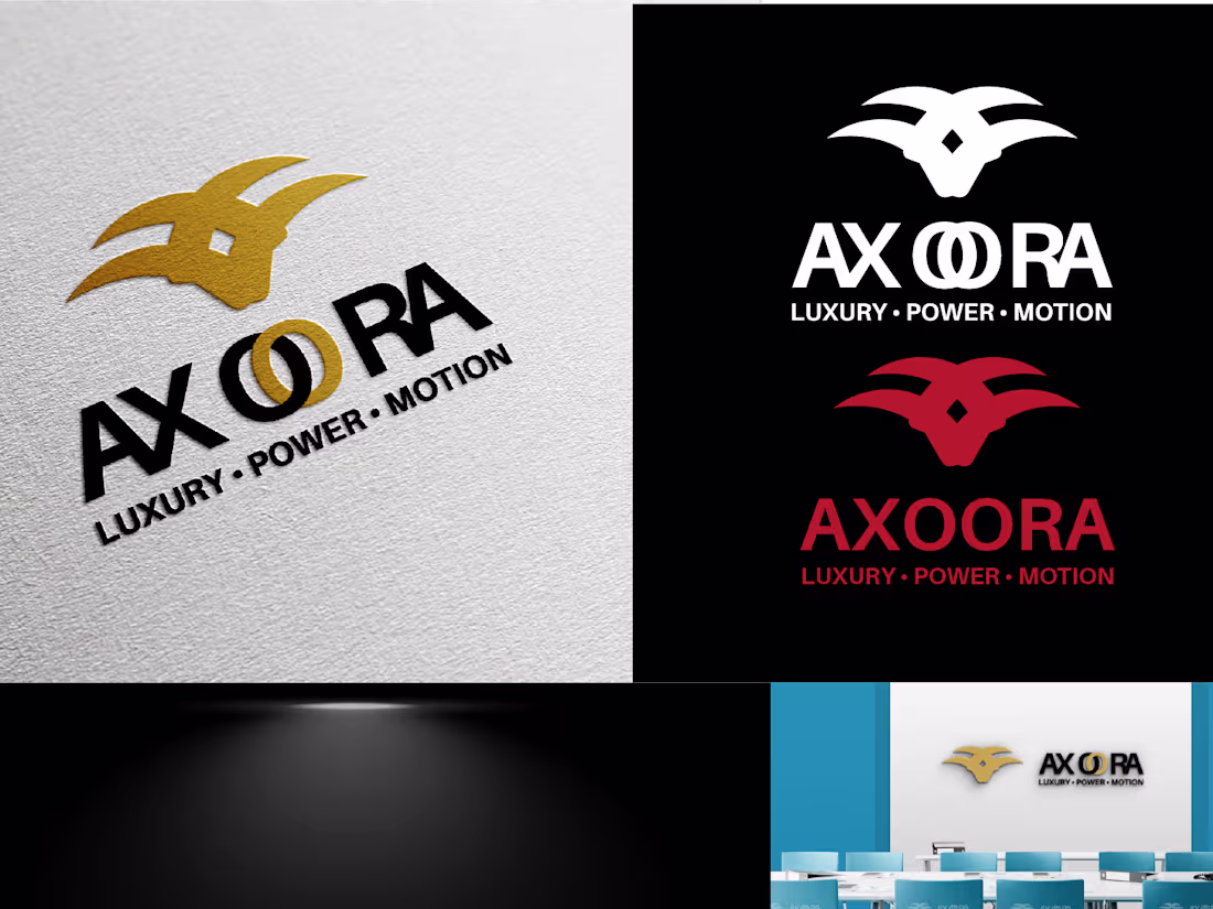 Cover image for AXOORA A bold automotive logo inspired by power, motion, and...