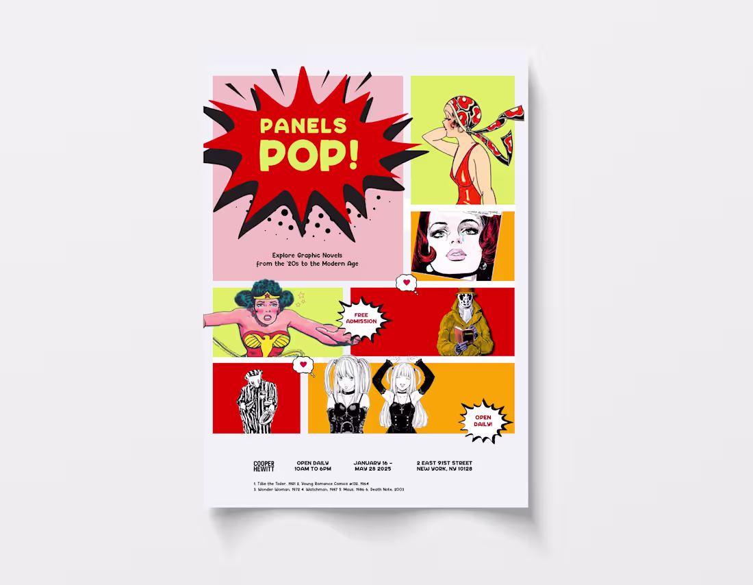 Cover image for Here is a museum poster