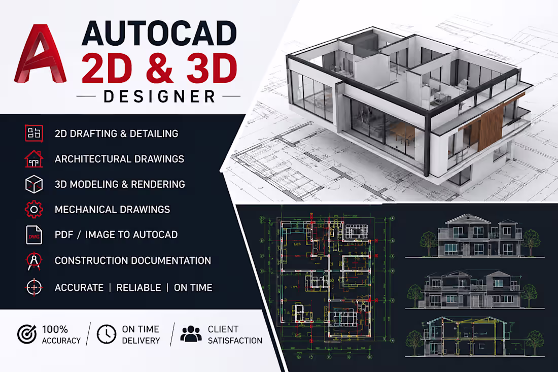 Cover image for Architectural, Structural and 3d Drawings