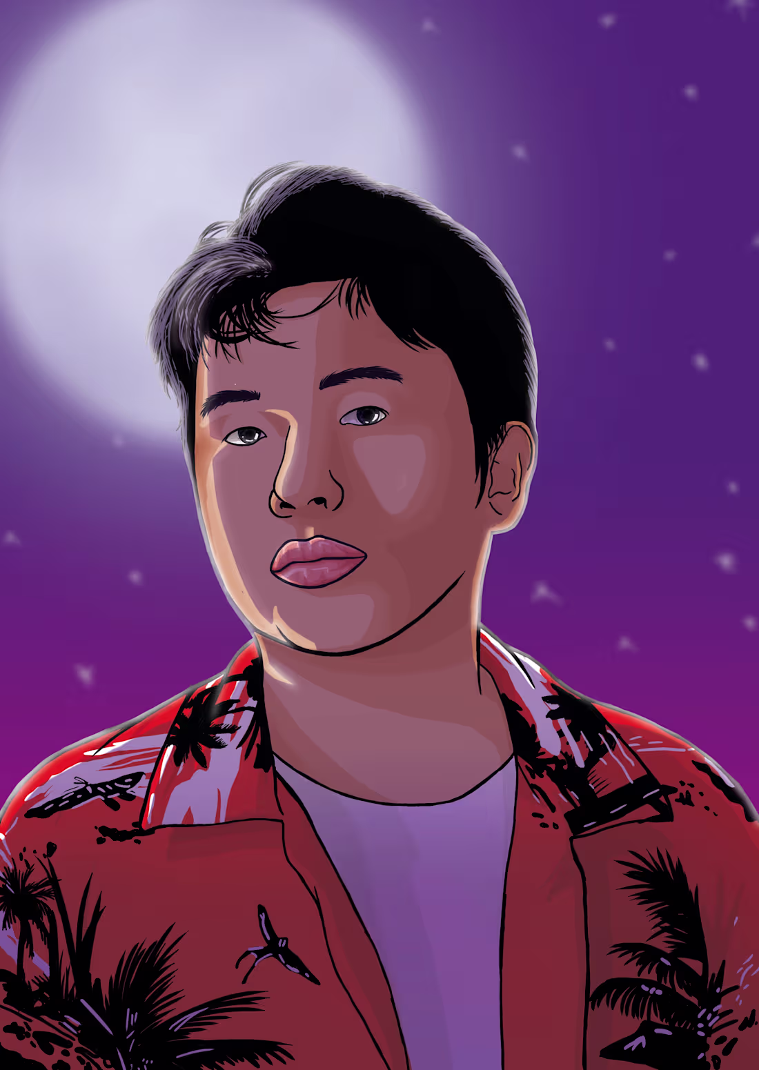 Cover image for A self-vector portrait demonstrating my skills in clean shap...