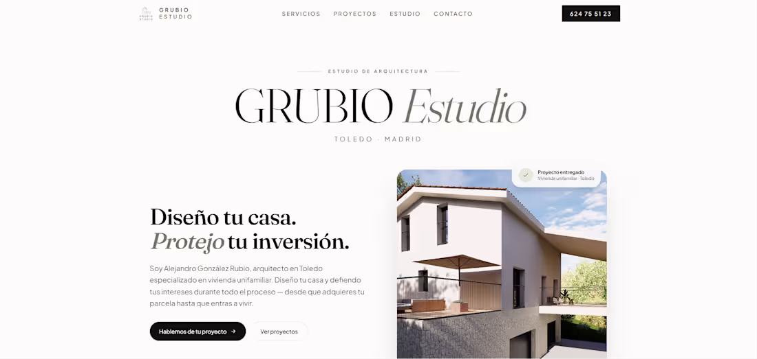 Cover image for Web for a construction business on Spain