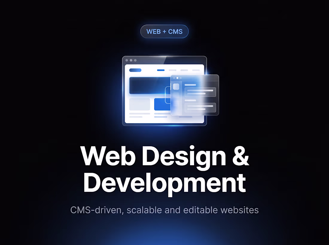 Cover image for Web Design & Development with CMS