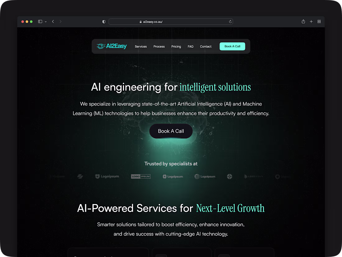 Cover image for AI2Easy Website Design Project