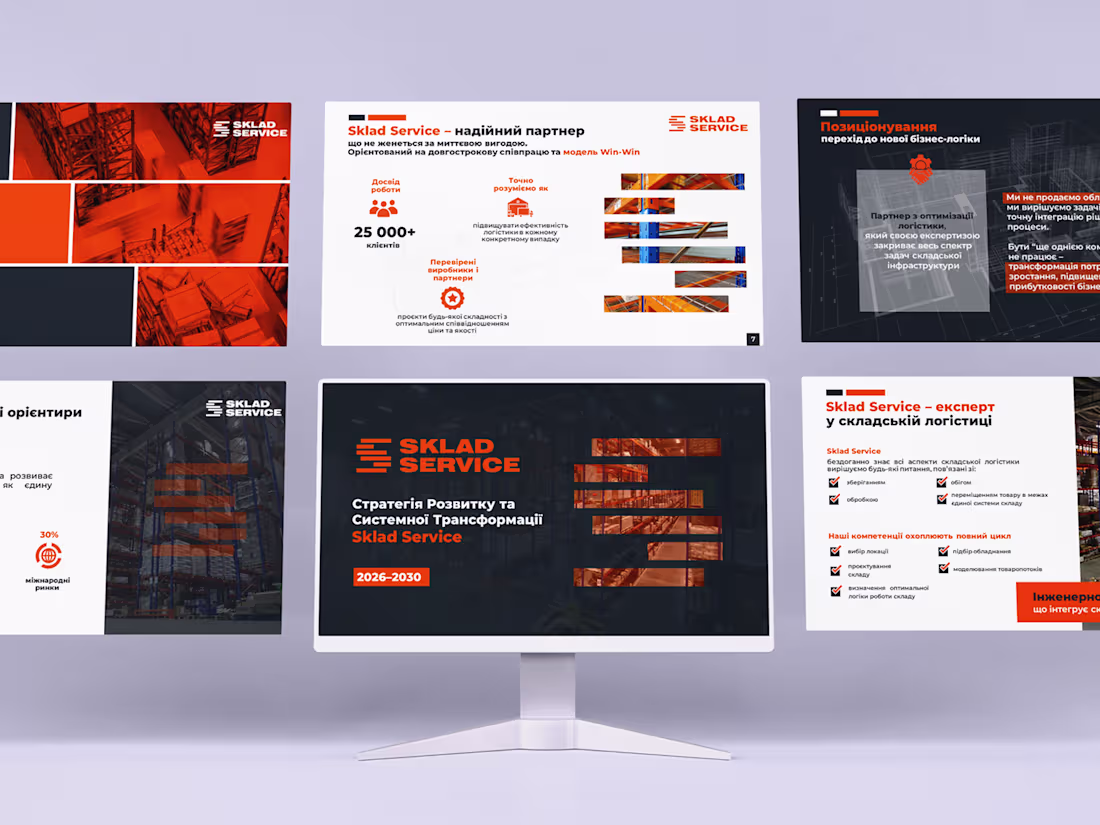 Cover image for Presentation design for logistics company