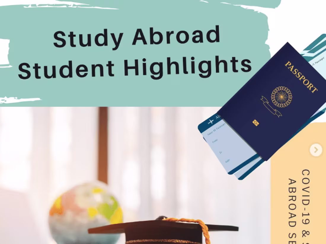 Cover image for Study Abroad Student Highlights
