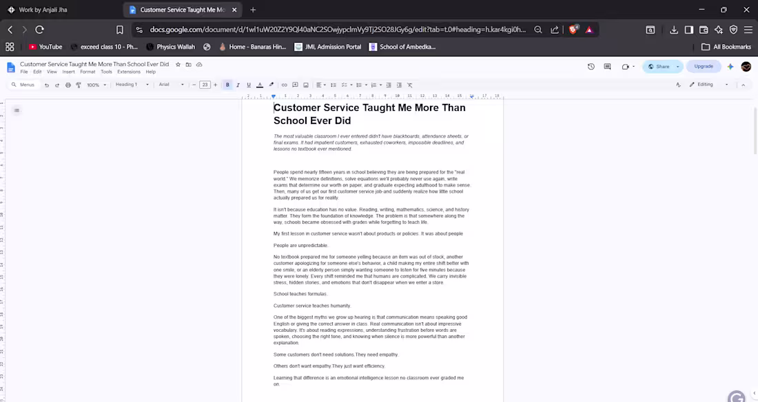 Cover image for Customer service blog