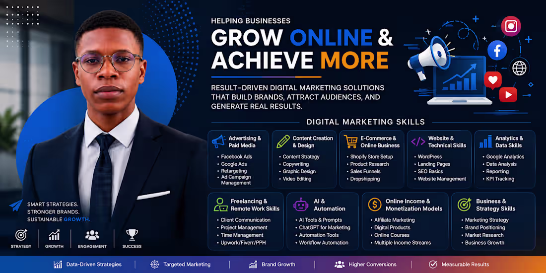 Cover image for "Digital Marketing: SEO, Ads & Social Growth"
