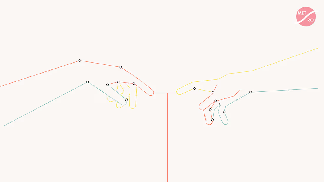 Cover image for MET.RO - A UX Case Study About Smart Cities | Behance