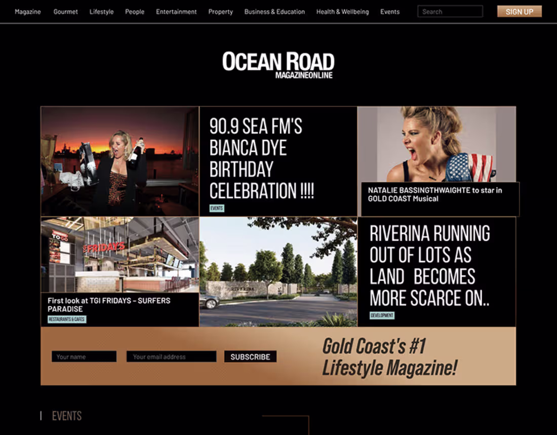 Cover image for ORM Website Design on Behance