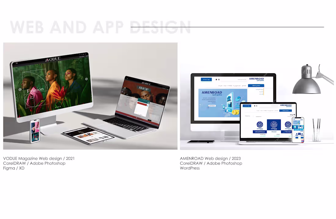 Cover image for These are website page designs