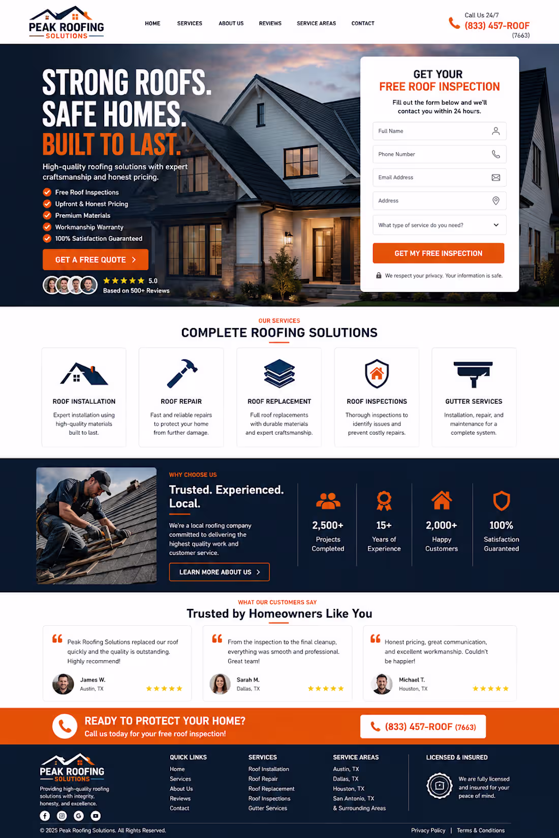 Cover image for Modern, fully responsive landing page