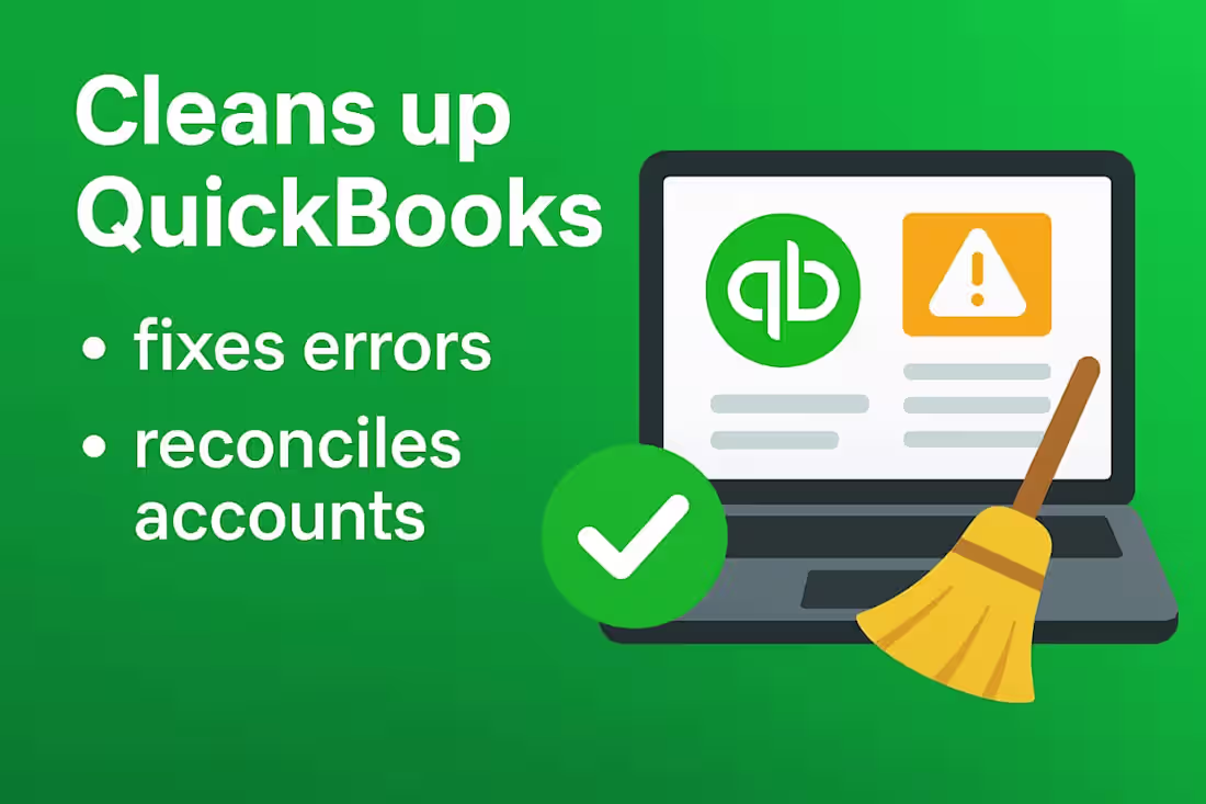 Cover image for QuickBooks for clean-up