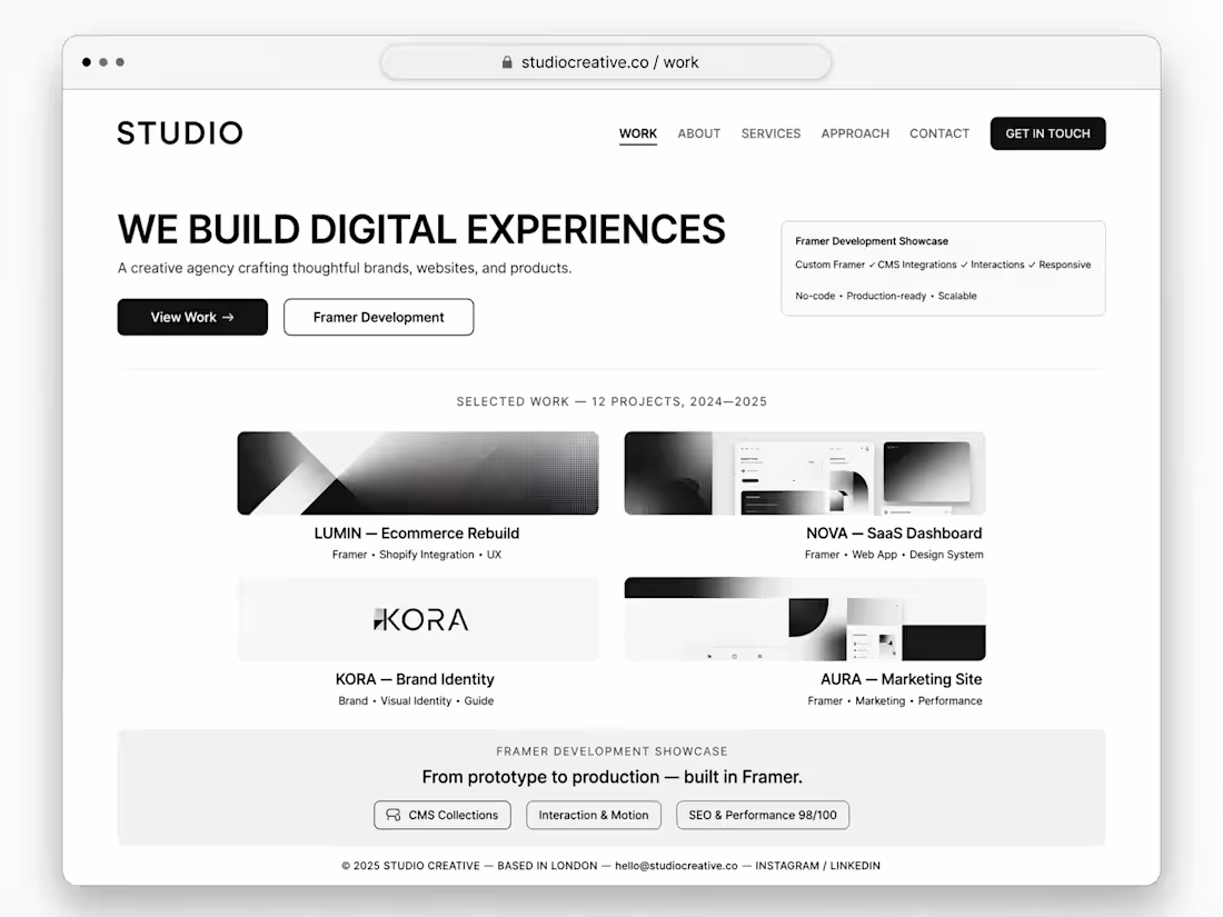 Cover image for Title: STUDIO Creative - Digital Agency
