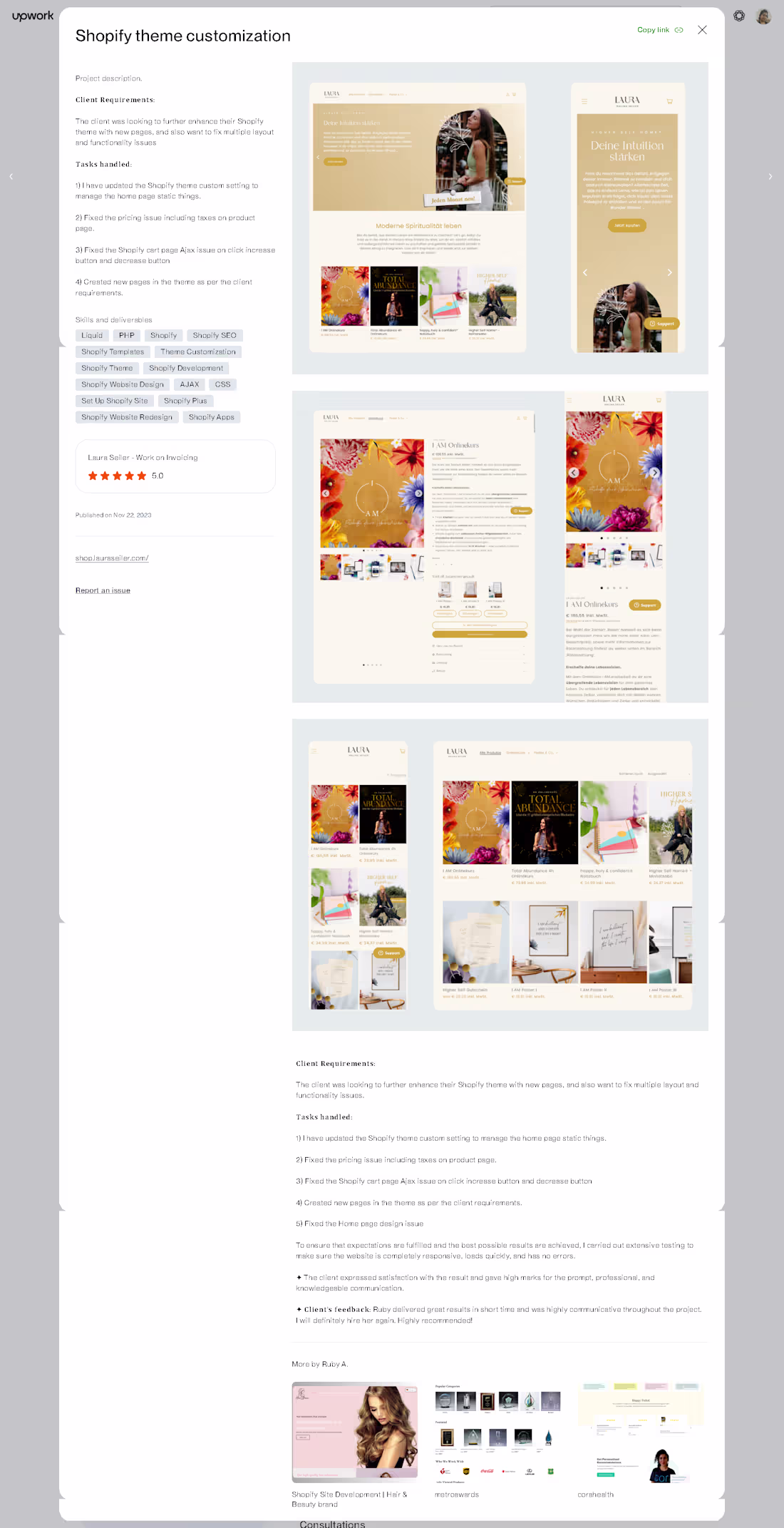 Cover image for Shopify Theme Customization & UX