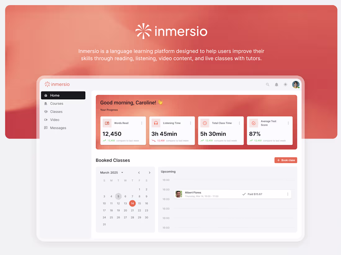 Cover image for Inmersio — Language Learning Platform