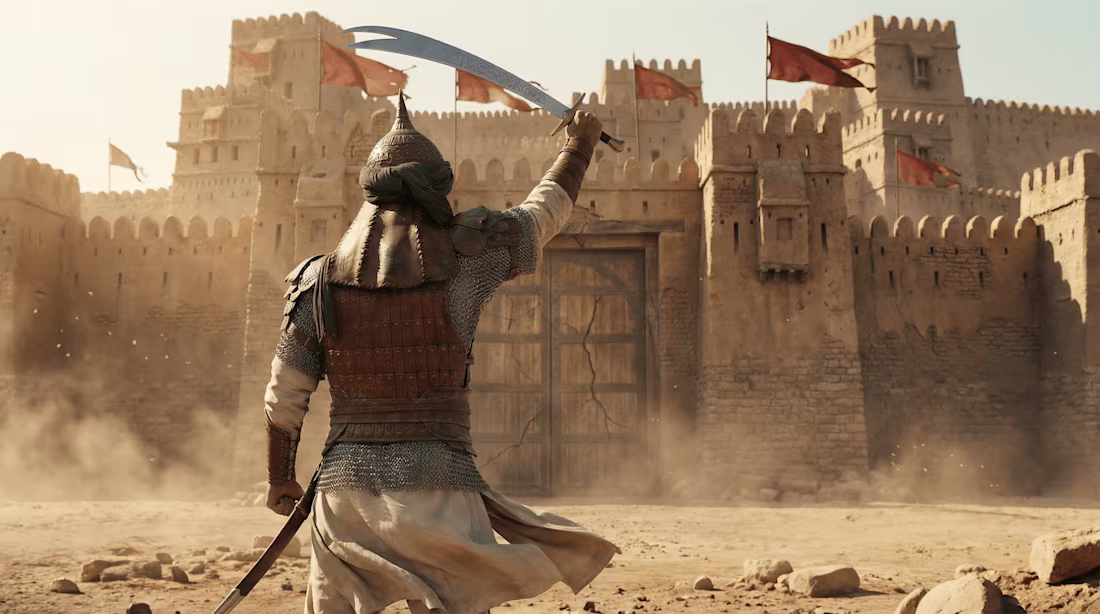 Cover image for Imam Ali at Khaybar | Cinematic AI Film