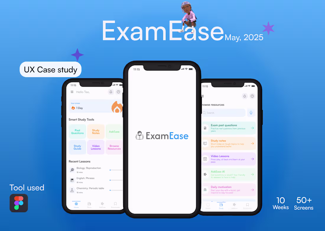 Cover image for ExamEase UX Case Study