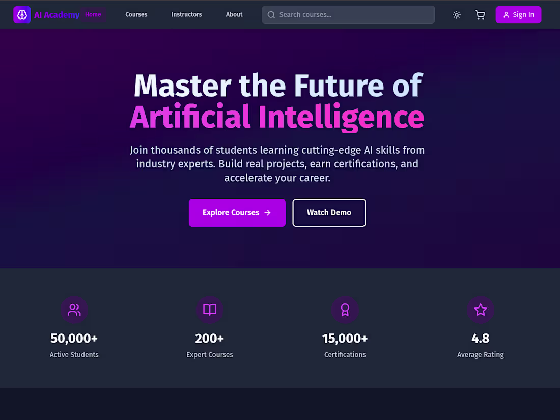 Cover image for AI Academy - Master the Future of Technology