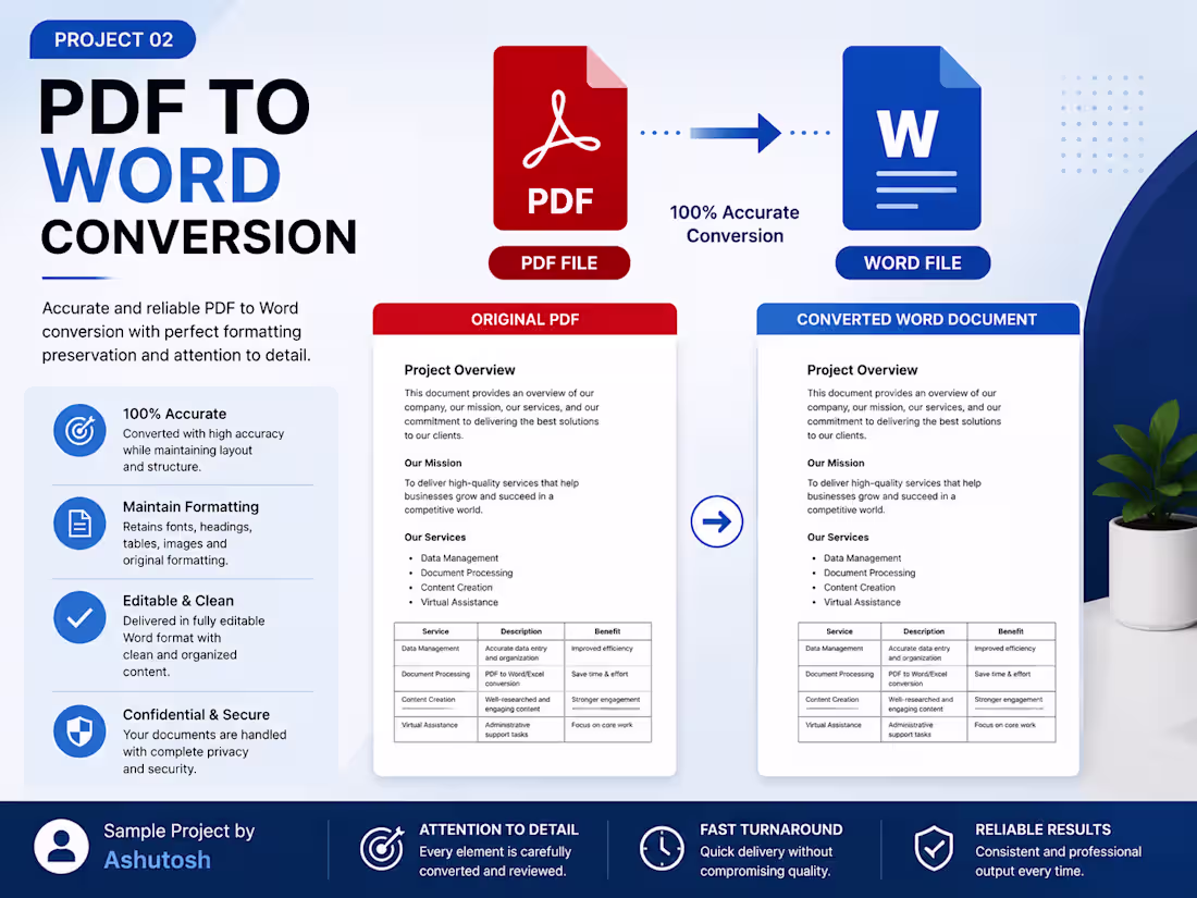 Cover image for PDF TO WORD  file