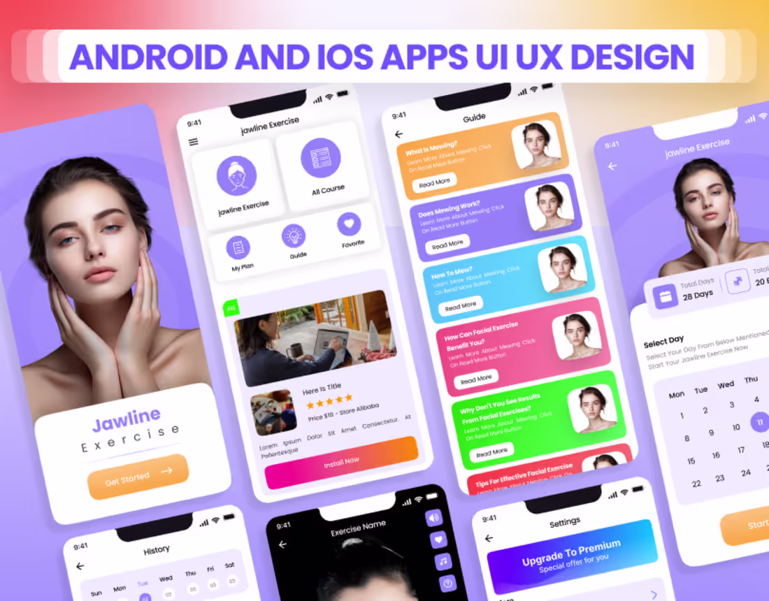 Cover image for Modern UI/UX Design for iOS & Android Mobile Apps
