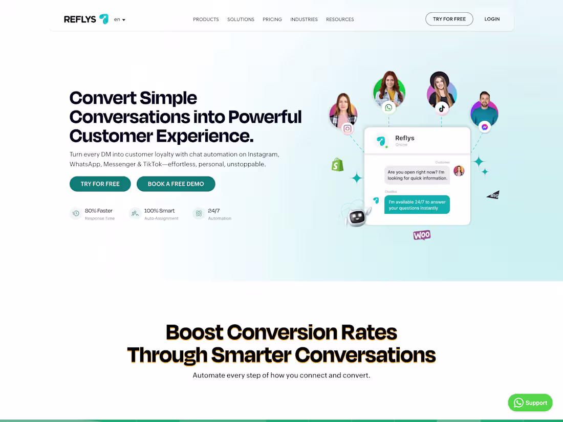 Cover image for Reflys - Chat & Influencer Marketing Platform