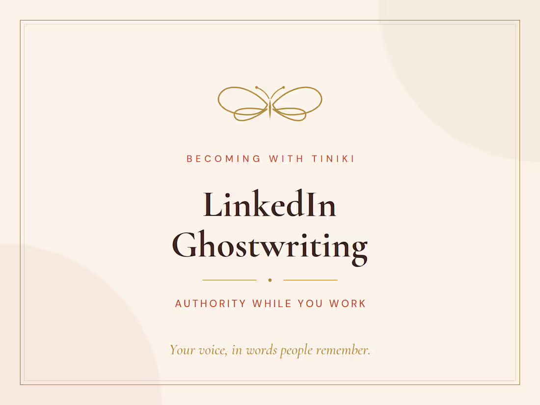Cover image for  LinkedIn Ghostwriting
