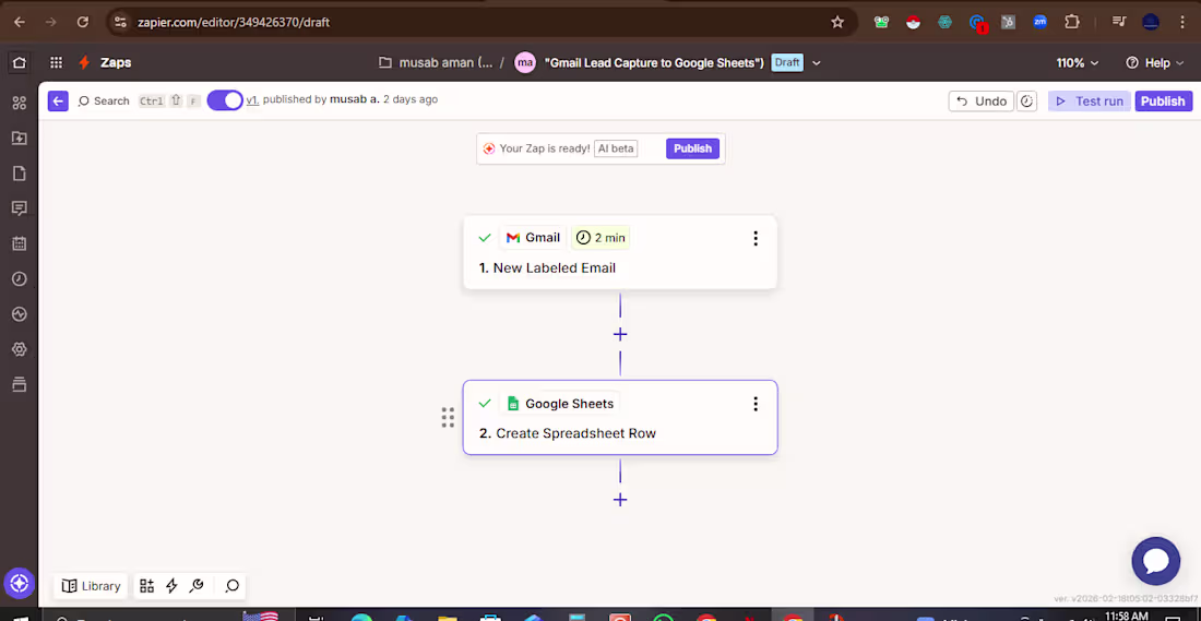 Cover image for Automated Lead Capture – Gmail to Google Sheets