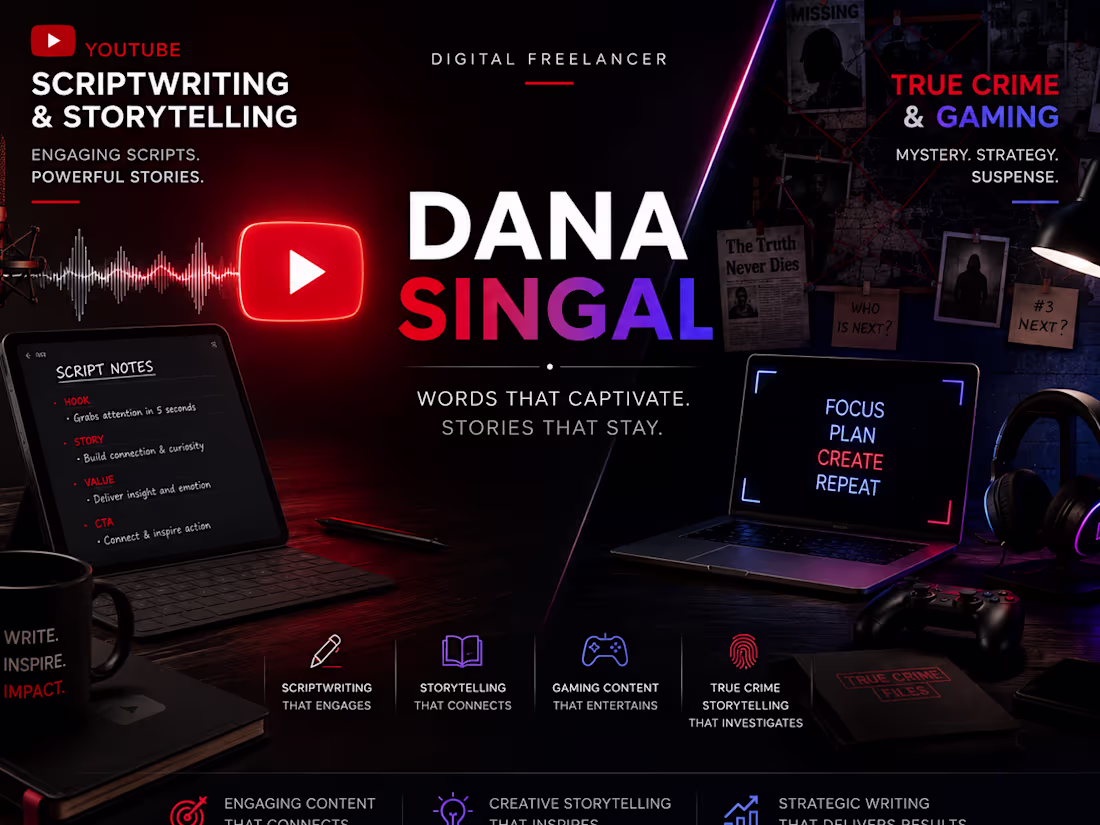Cover image for High-Retention True Crime & Gaming Script Bundle