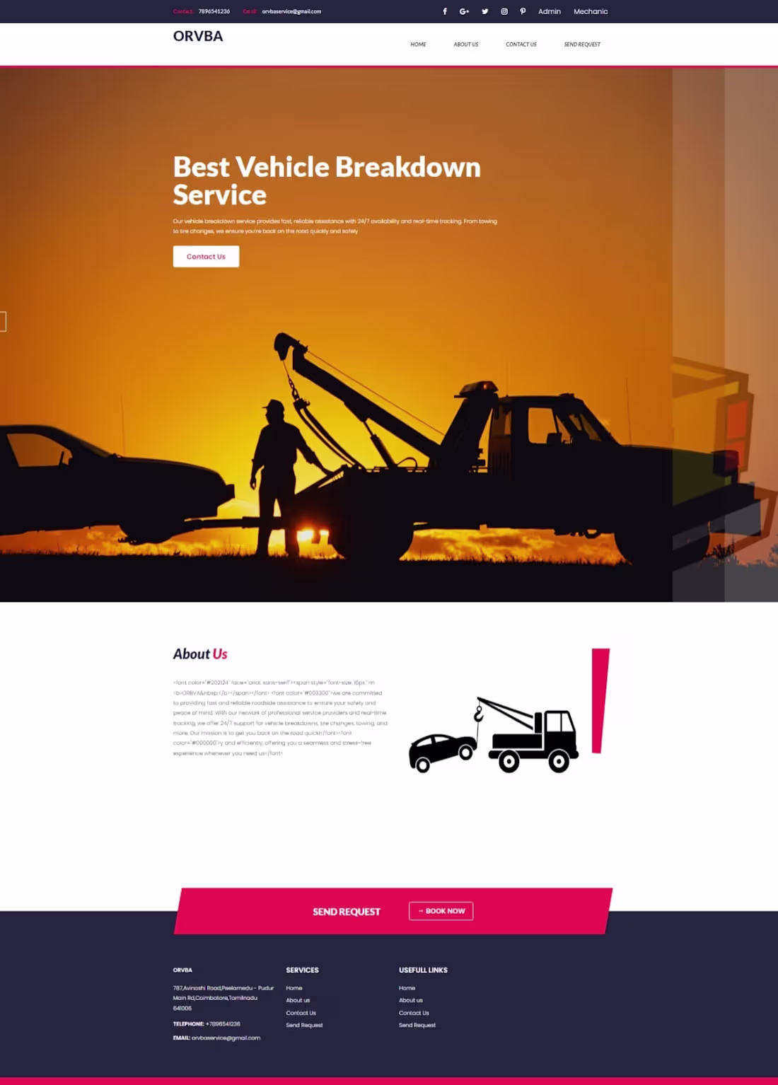 Cover image for On road vehicle breakdown assistance 