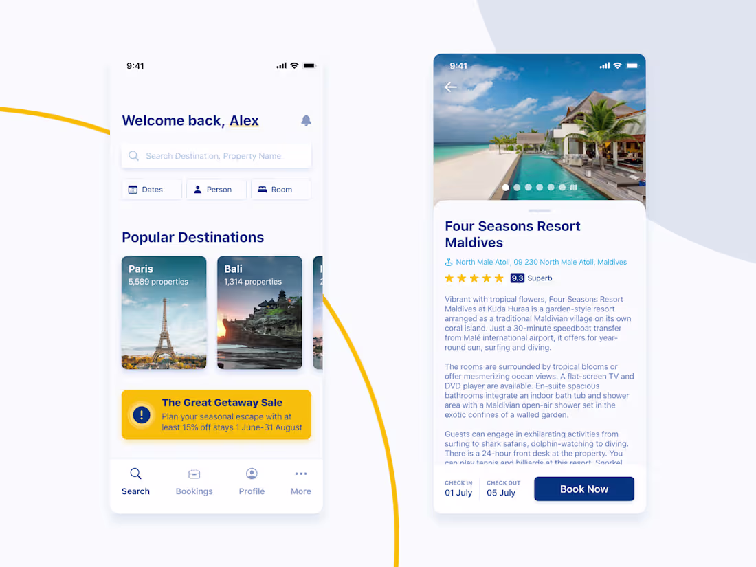 Cover image for Travel App Design