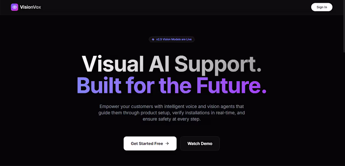 Cover image for VisionVox is a real-time AI