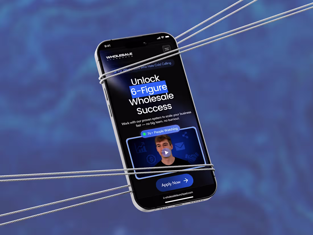 Cover image for Website design for Wholesale Launchpad,