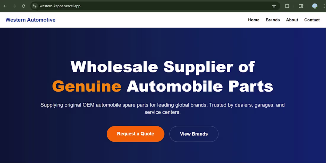 Cover image for Western Automotive is a trusted
